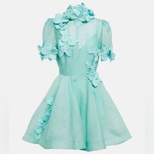 ISO Zimmermann High Tide Lift Off linen and silk minidress size 4 US 12 —